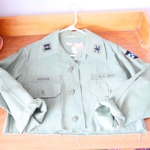 Cropped Army Jacket